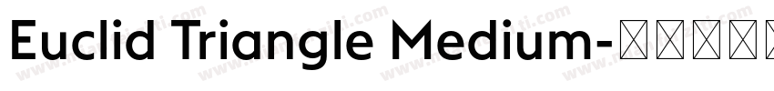Euclid Triangle Medium字体转换